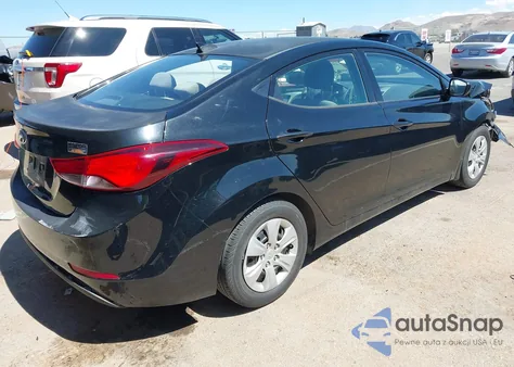2016 Hyundai Elantra Se z USA, uszkodzony, nr VIN 5NPDH4AE7GH694999